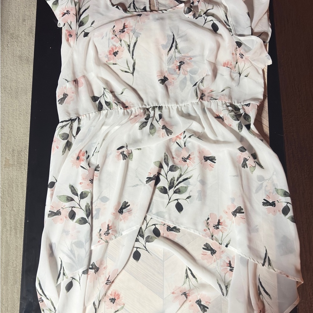 Torrid Floral Blouse - Pink and Green